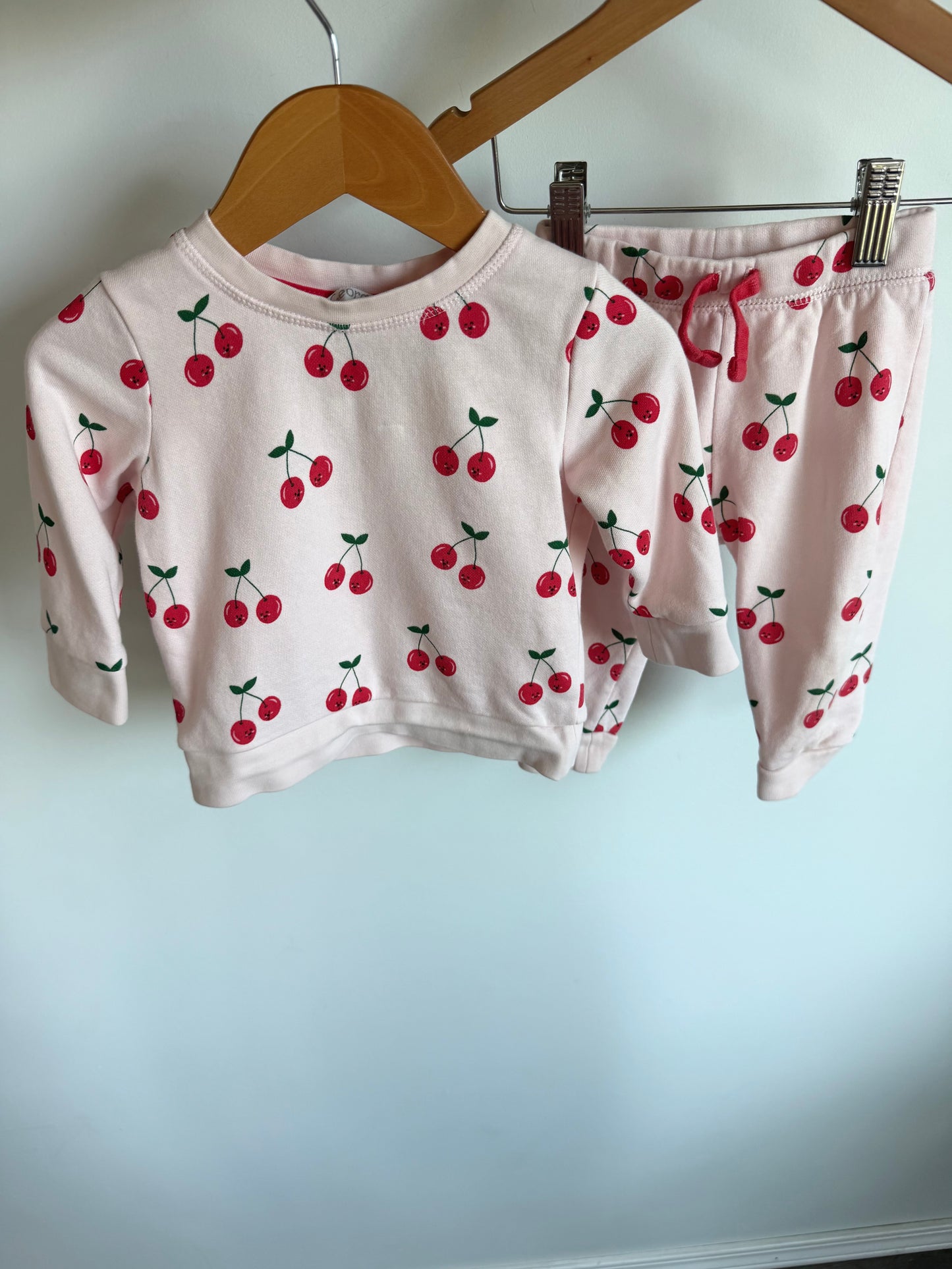 Cherry Sweater + Pants Set / 6-12m