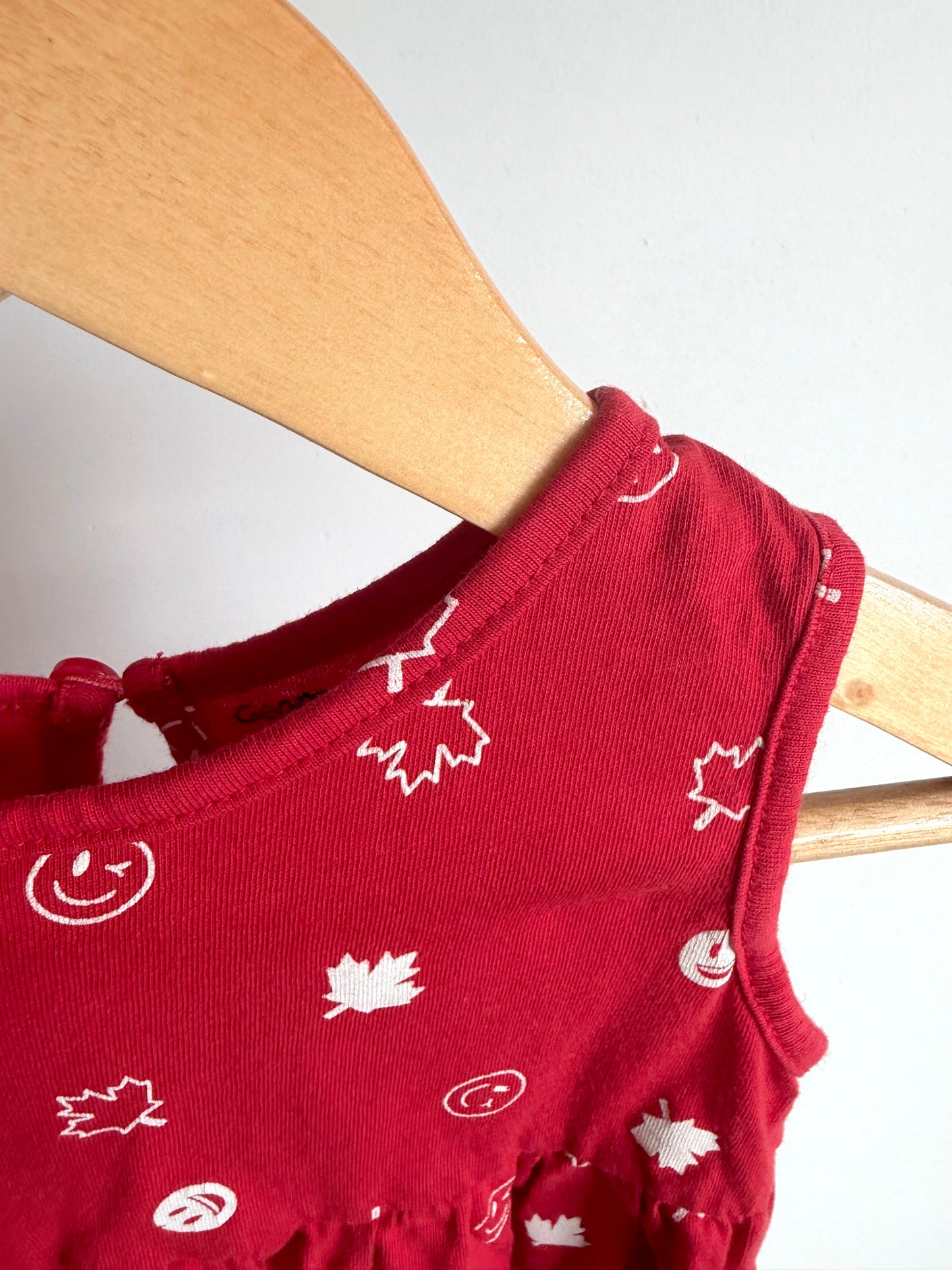 Canada Leaf Smile Dress / 12-18m