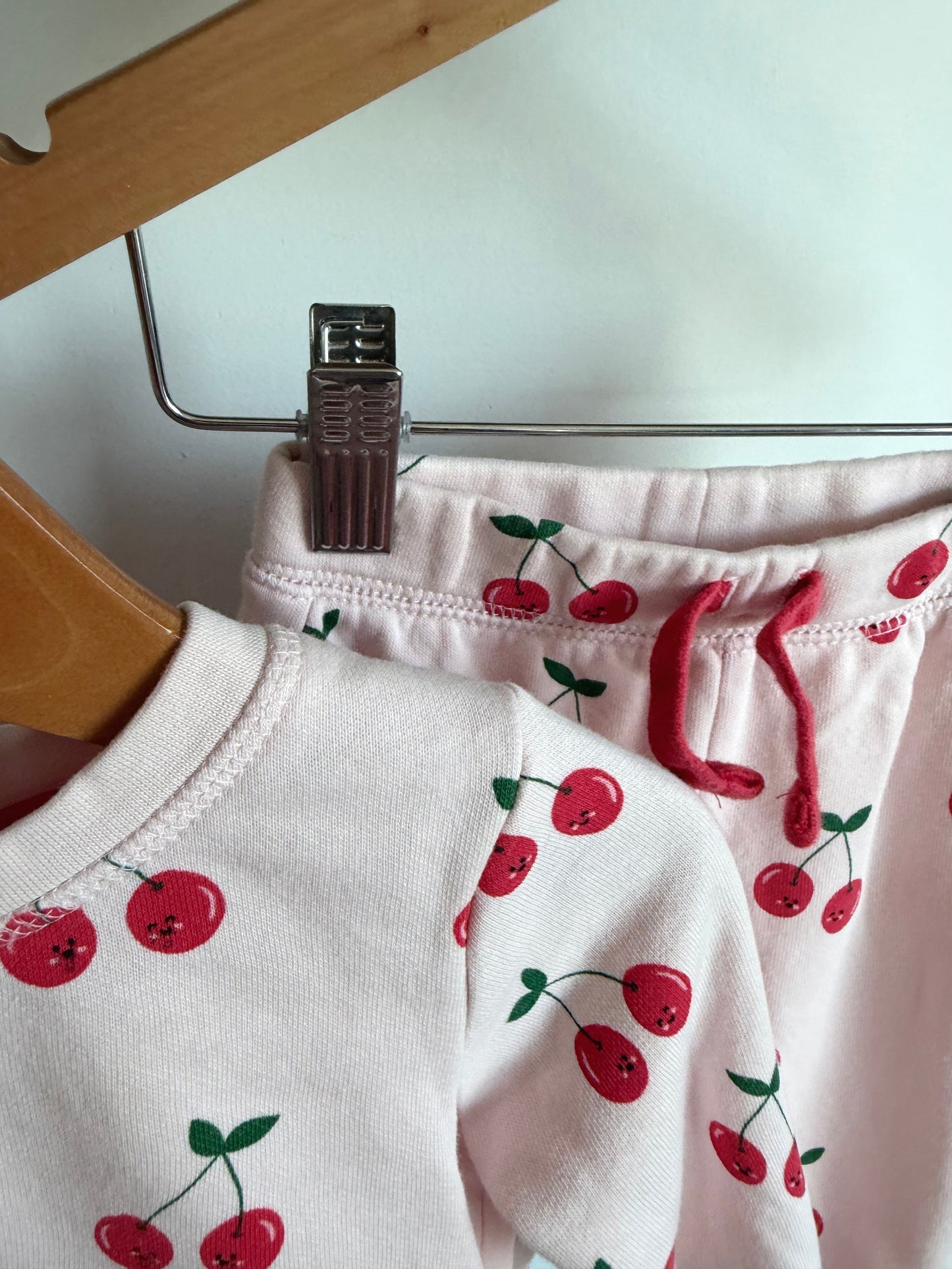 Cherry Sweater + Pants Set / 6-12m