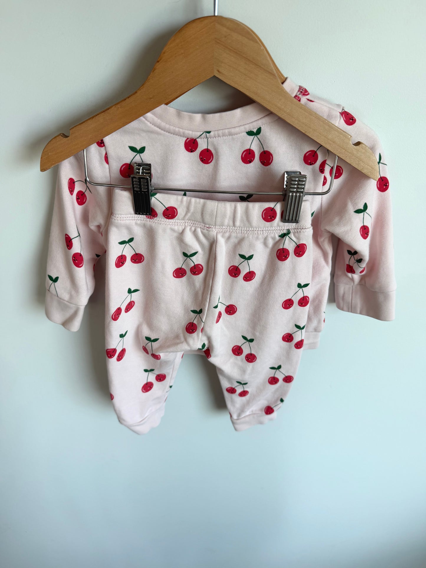 Cherry Sweater + Pants Set / 6-12m
