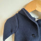 Bear Hood Navy Sweater / 6-12m