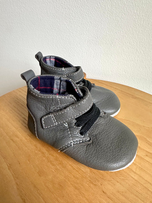 Robeez Leather Soft Sole Slip On Baby Shoes / 6-9m