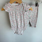 Floral Bodysuit + Pants Set / 9m
