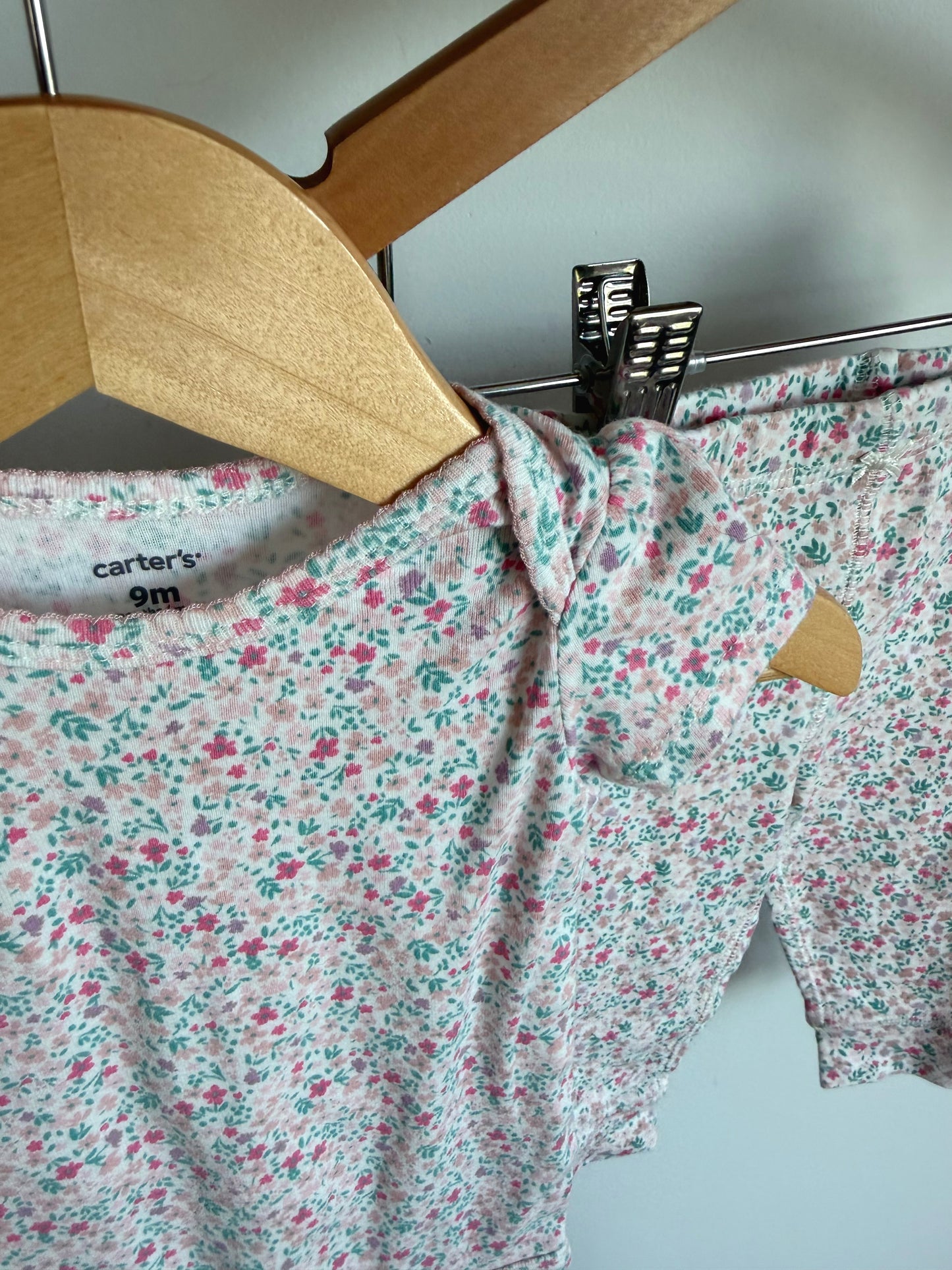 Floral Bodysuit + Pants Set / 9m