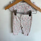 Floral Bodysuit + Pants Set / 9m
