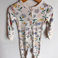 White Floral Fruit Sleeper / 3T