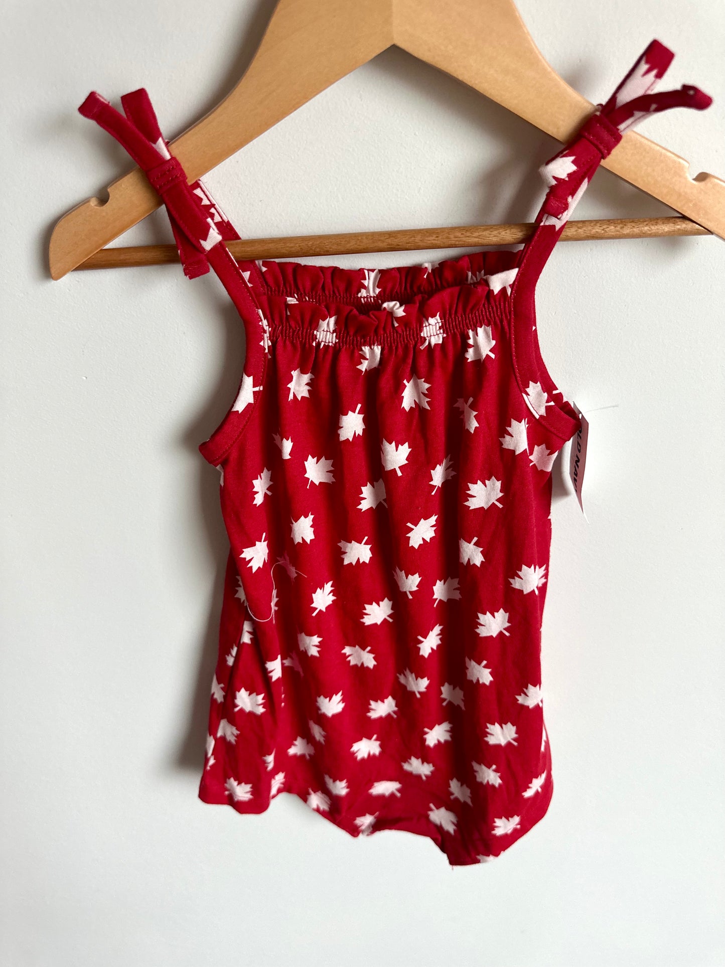 Maple Leaf Red Romper (With Tags) / 18-24m