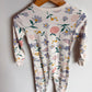 White Floral Fruit Sleeper / 3T