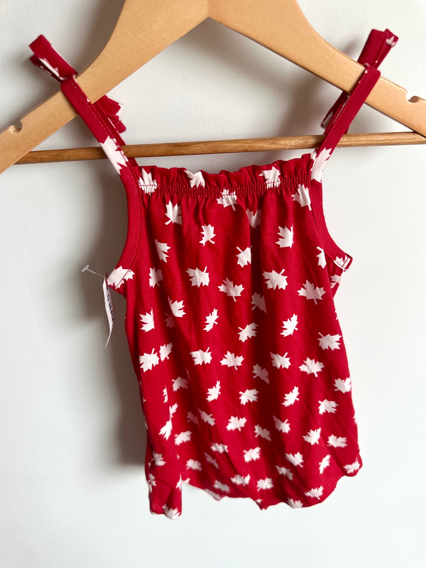 Maple Leaf Red Romper (With Tags) / 18-24m