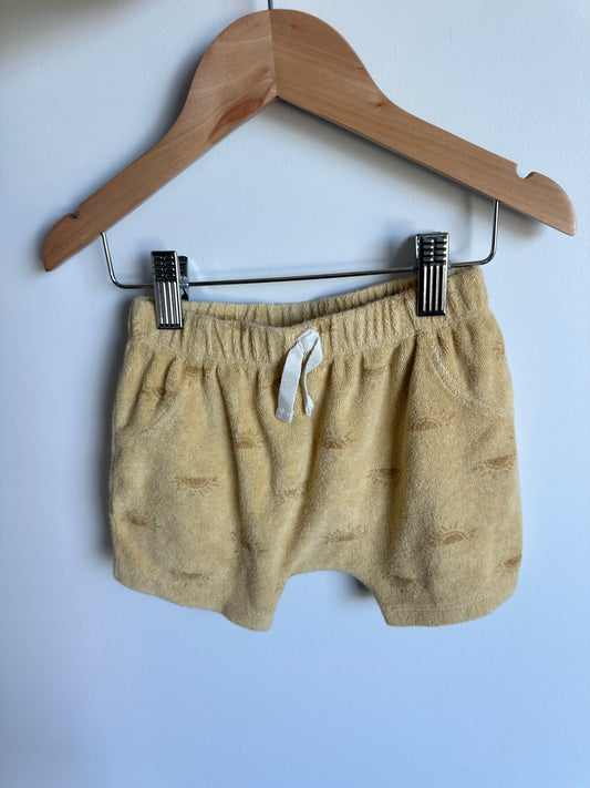 Yellow Sun Terry Shorts / 18m