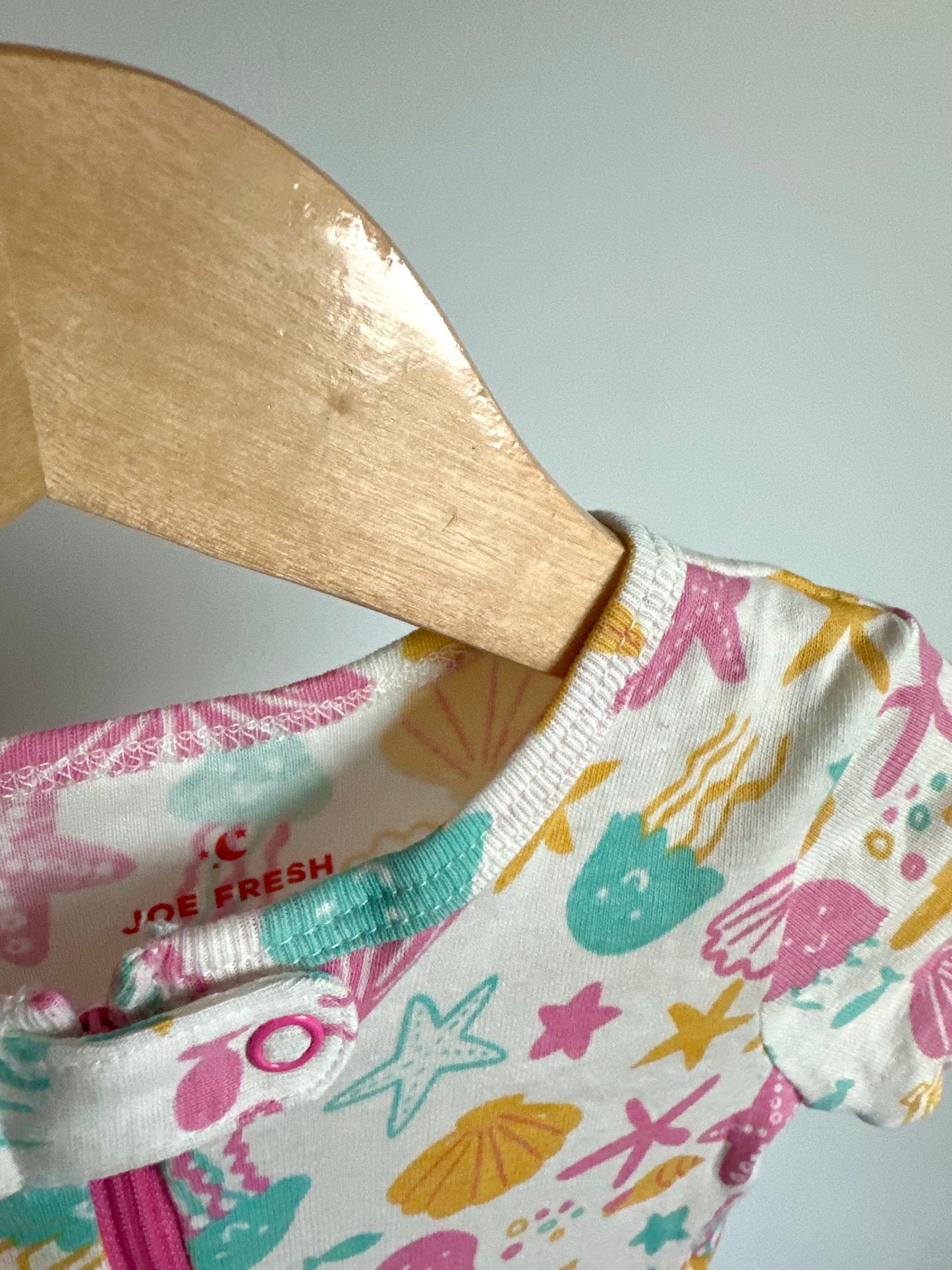 Ocean Creatures Zipper Romper / 12-18m