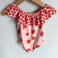 Strawberry Ruffle Swimsuit / 2T
