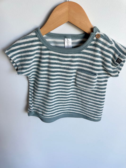 Blue Stripe Terry T-shirt / 18m