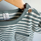 Blue Stripe Terry T-shirt / 18m