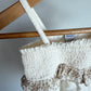 Cream Eyelet Ruffle Bubble Romper / 6-12m
