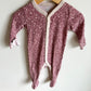 Plum Snap Floral Sleeper / 3-6m