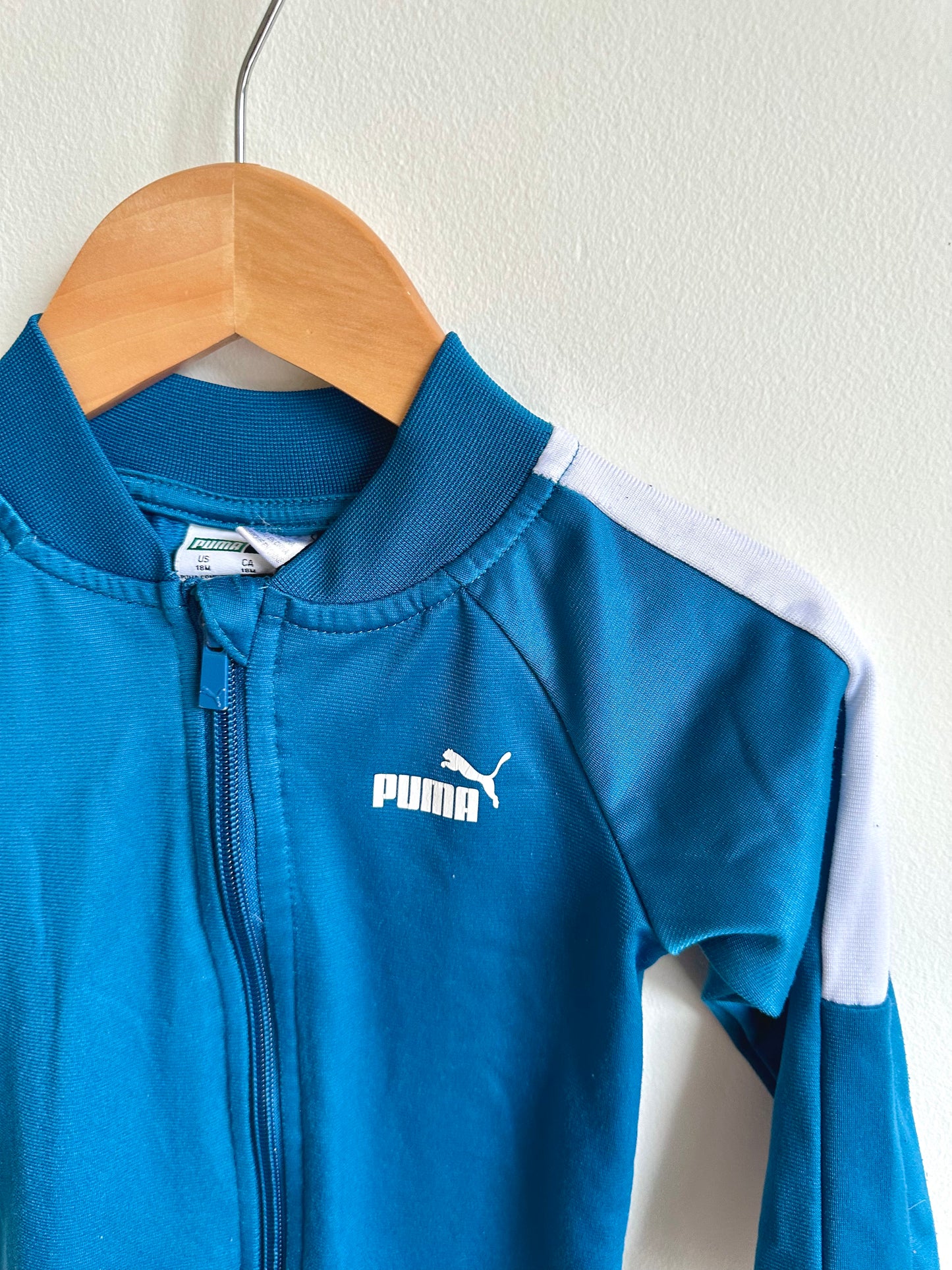 Puma Blue Tracksuit Jumpsuit / 18m