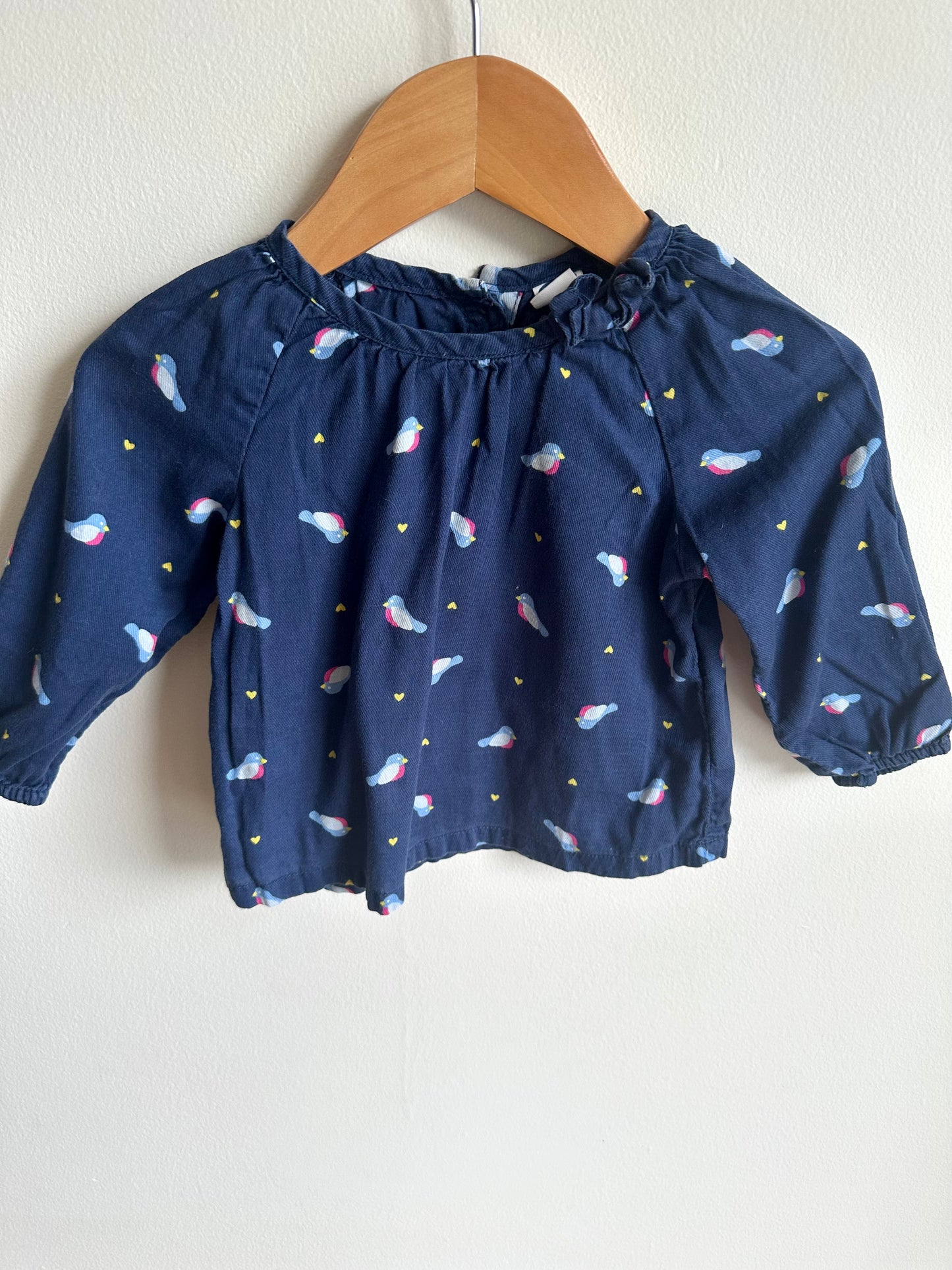 Blue Bird Top / 12-18m