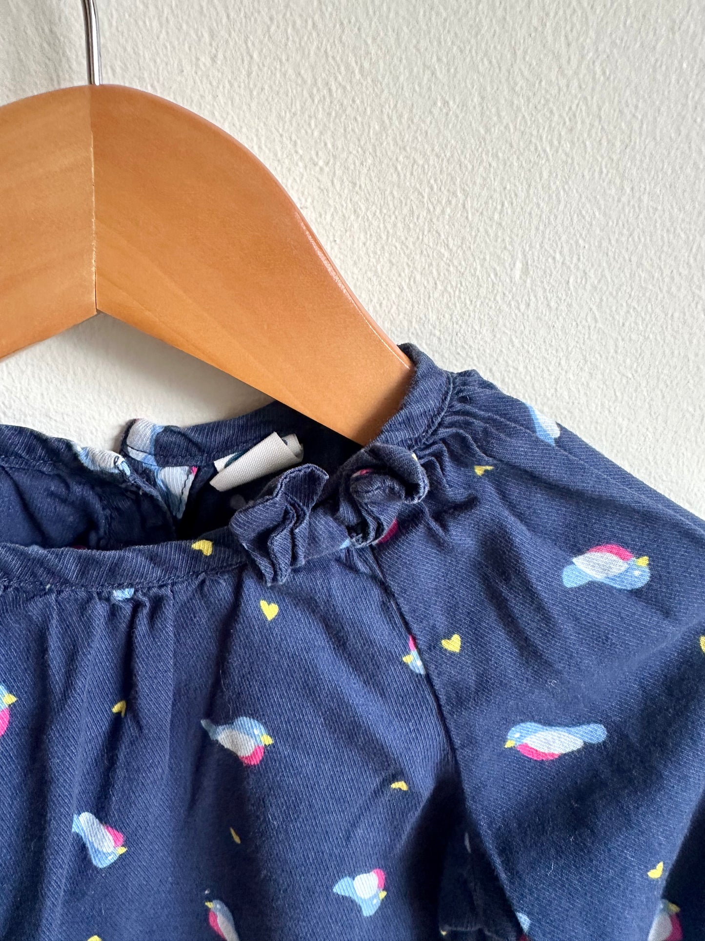 Blue Bird Top / 12-18m