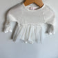 Tulle White Skirt Bodysuit / 3-6m