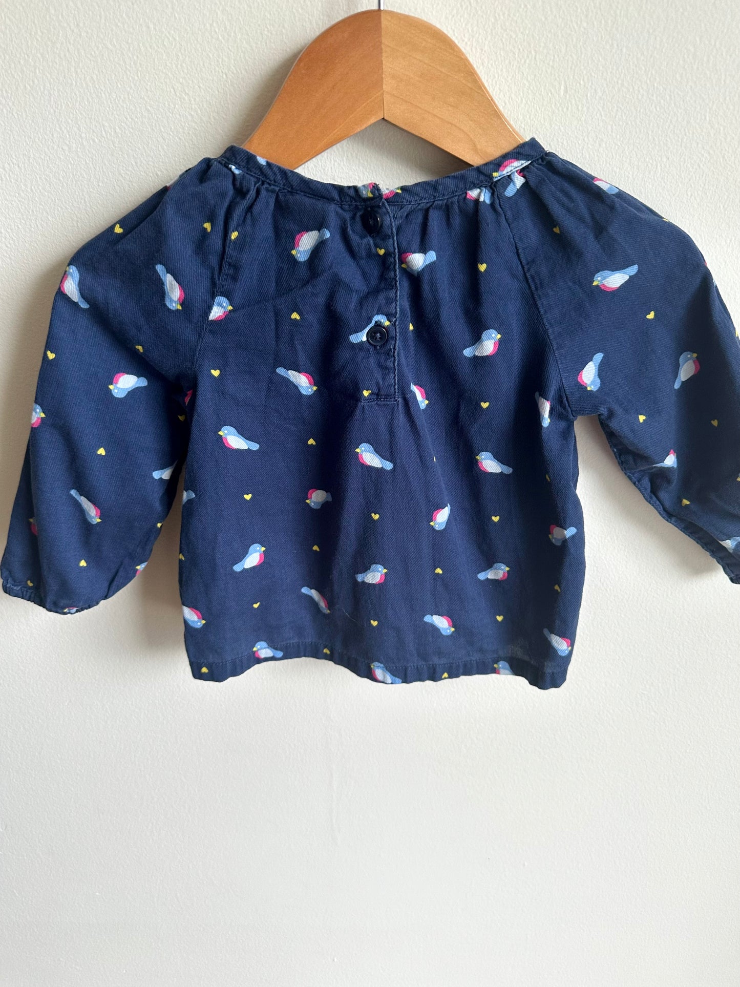 Blue Bird Top / 12-18m