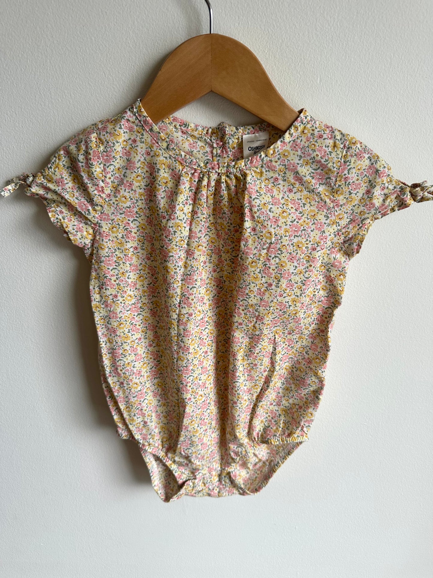 OshKosh Light Floral Bodysuit / 18m