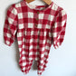 Red Checkered Jumpsuit / 9-12m