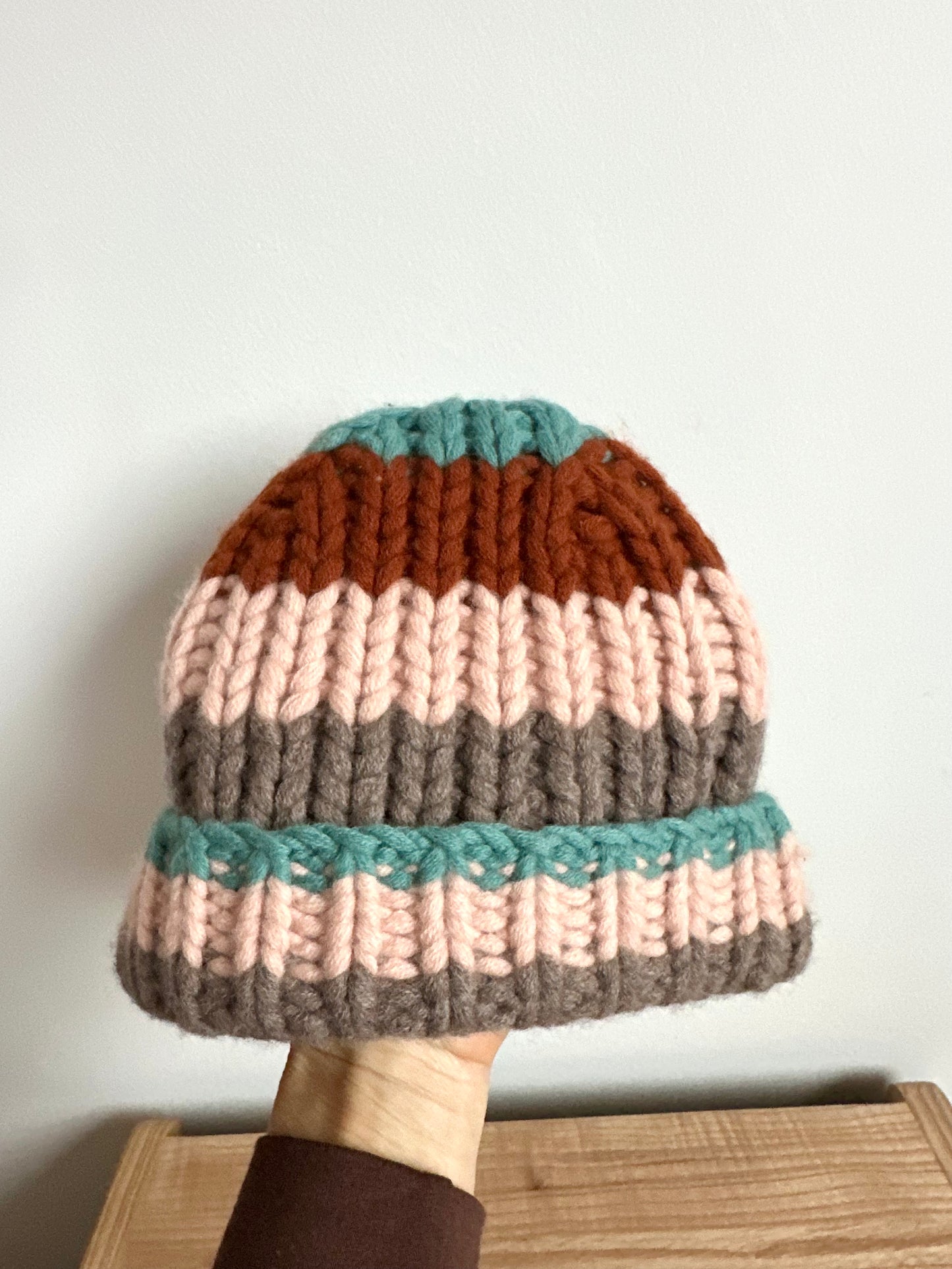 Zara Striped Knit Toque / 3-5T