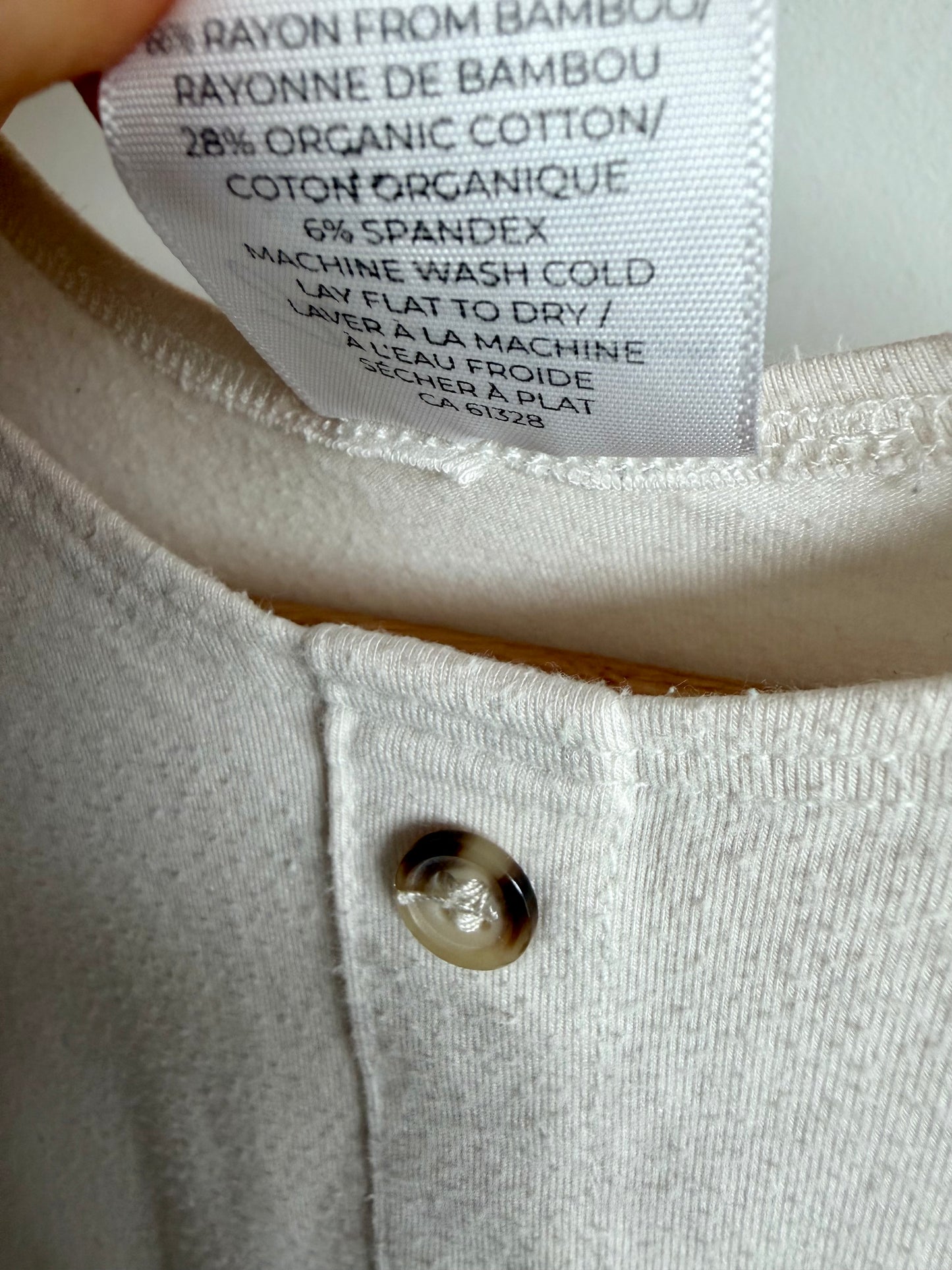 Jax + Lennon White Peplum Dress / 12-18m