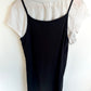H&M Black Rib Dress with White T-shirt / 10-12 years