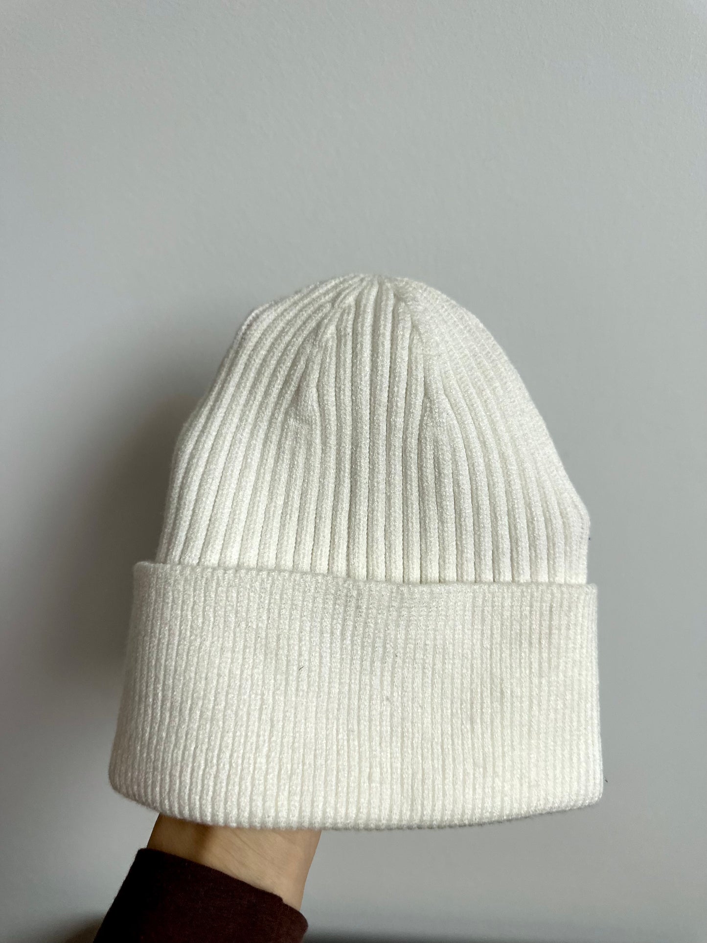 Cream Ribbed Toque / 18-24m?