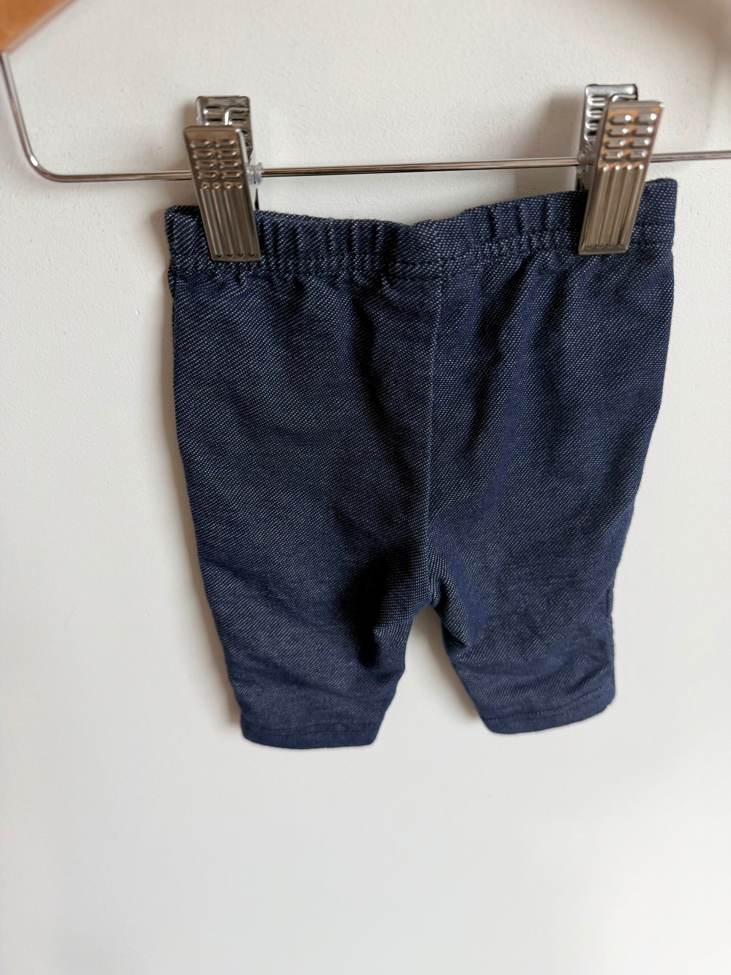 Chambray Dark Leggings / 3-6m