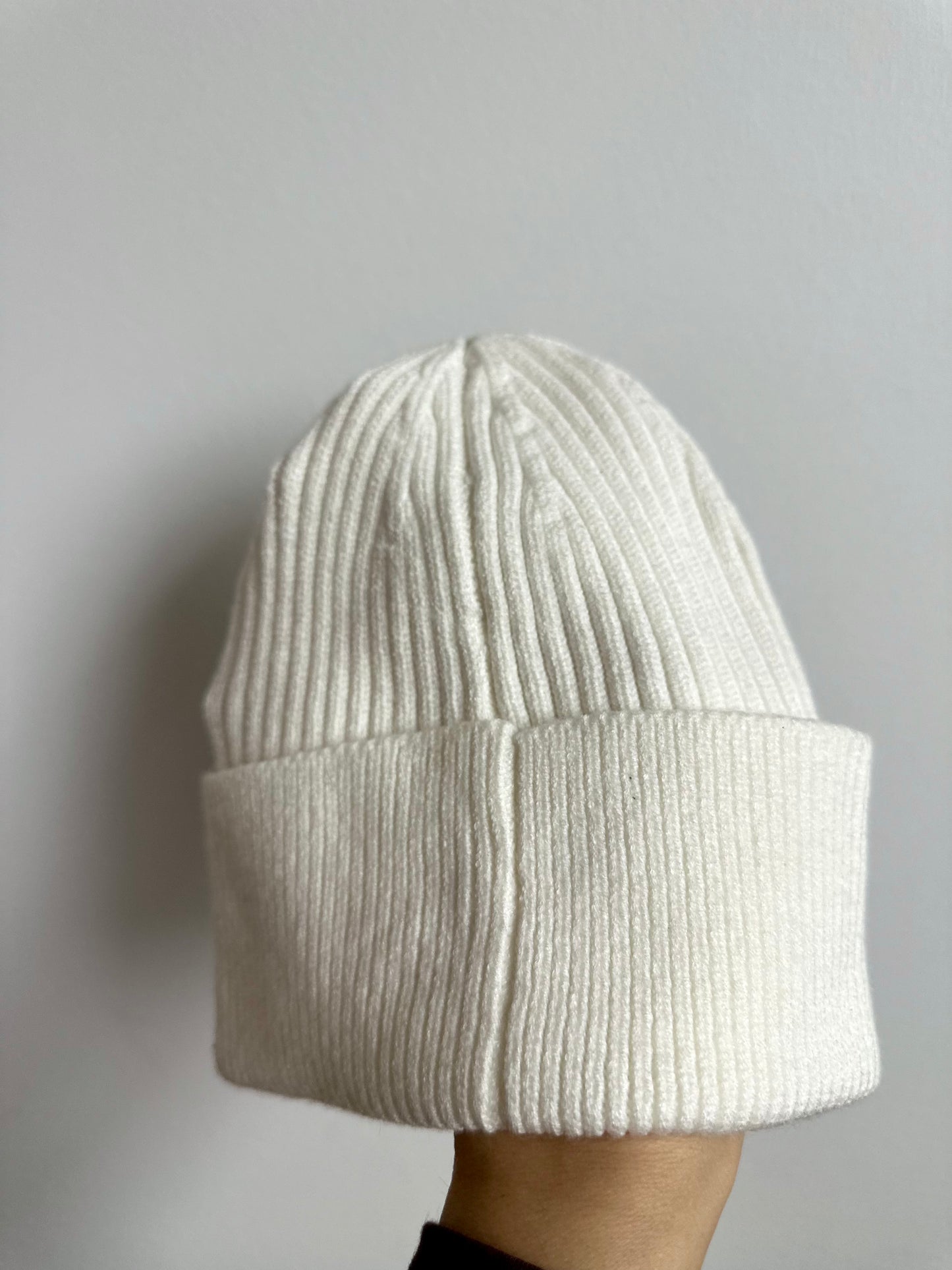 Cream Ribbed Toque / 18-24m?