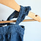 Chambray Ruffle Strap Top  / 6-12m
