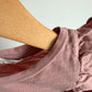 H&M Pink Ruffle Long Sleeve Top / 18m