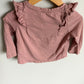 H&M Pink Ruffle Long Sleeve Top / 18m
