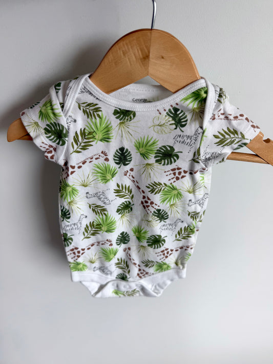 Giraffe Leaf Bodysuit / 0-3m