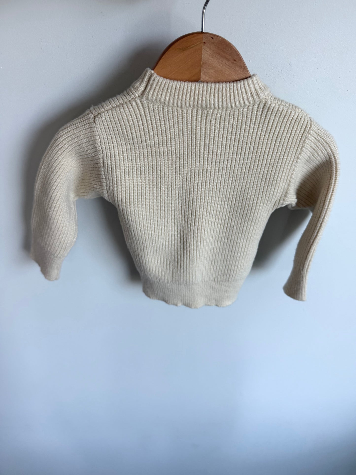 Merry Cream Sweater  / 6-12m