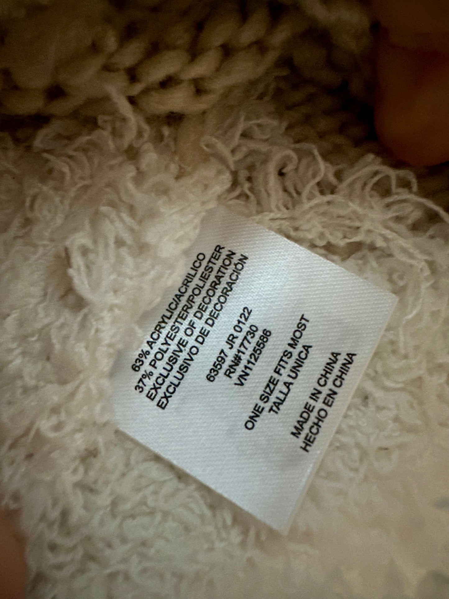 Fox Cream Toque / 0-6m?