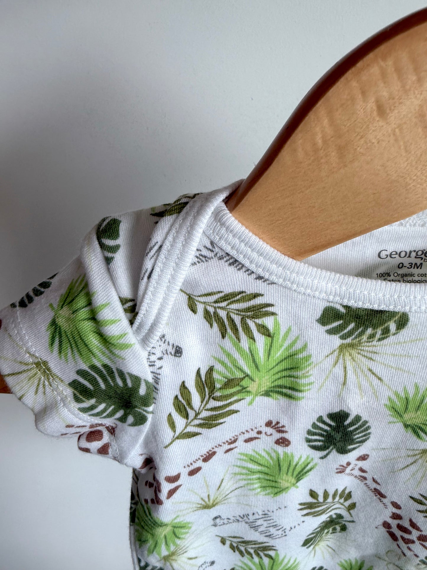 Giraffe Leaf Bodysuit / 0-3m