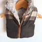 Brown Checkered Vest / 6-12m?