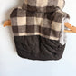Brown Checkered Vest / 6-12m?
