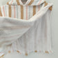 Striped Hooded Swim Poncho / 0-12m
