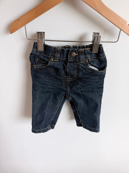 Dark Wash Blue Jeans / 0-3m