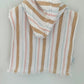Striped Hooded Swim Poncho / 0-12m