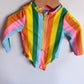 Long Sleeve Vertical Stripes Swimsuit / 6-12m