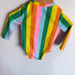 Long Sleeve Vertical Stripes Swimsuit / 6-12m
