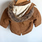 H&M Clay Removable Hood Jacket / 6-9m