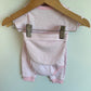 Pink Thin Stripe Bodysuit, Pants + Beanie Set / 6m