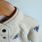 Embroidered Flower Cream Coat / 6-12m